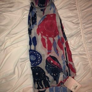 Multicolored dreamcatcher scarf